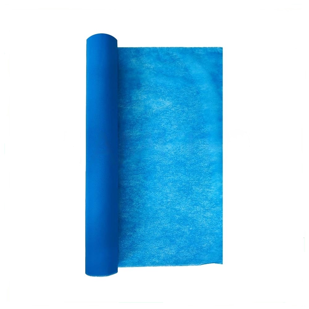رول ملحفه 38 گرم عرض 80 آبی وسیله ای است که روی تشک، بالش و پتو قرار می دهند تا از  کثیف شدن آنها جلوگیری شود که از جنس پارچه اسپان باند می باشد.